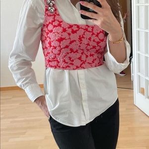 NWT Zara pebble cropped top with jewel appliqué medium